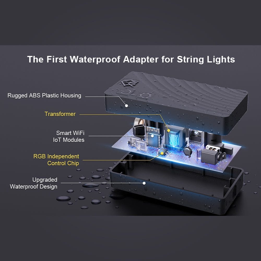 Outdoor Landscape Lighting LED 12V Low Voltage SLR100 LED RGBCWIC Smart Bistro String Lights Color Changing Outdoor Weatherproof 24V Edison Bulbs