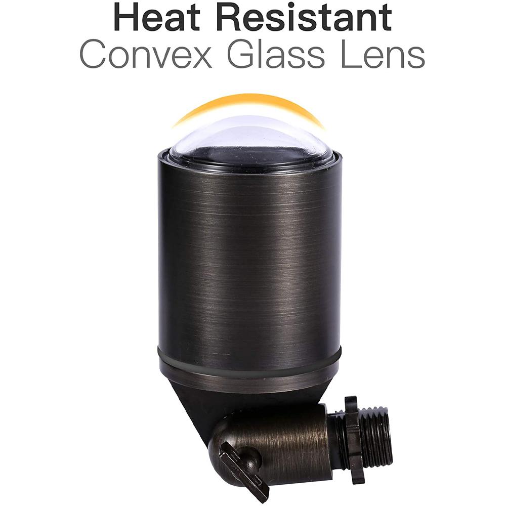 Outdoor Landscape Lighting LED 12V Low Voltage SPB04 Cast Brass Spotlight | Lamp Ready 12V Low Voltage Landscape Light MR16 Socket