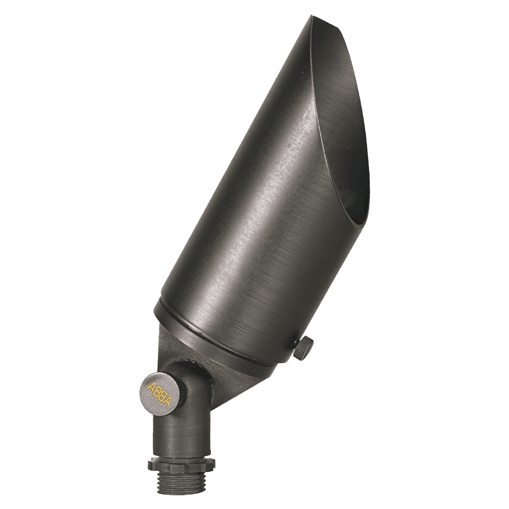 Outdoor Landscape Lighting LED 12V Low Voltage SPB04 4x/8x/12x Package Adjustable 12V Low Voltage LED Bullet Landscape Brass Spotlight Outdoor Lighting with MR16 5W 3000K Bulb