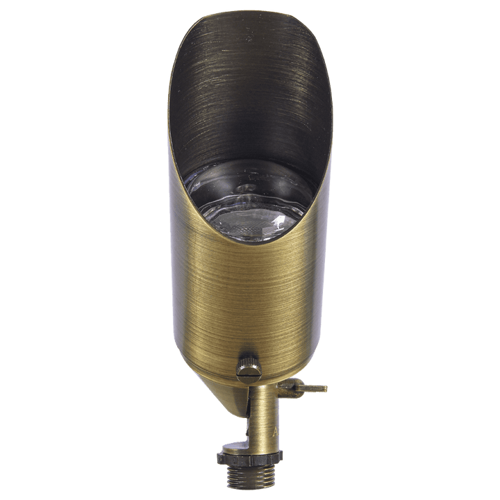 Outdoor Landscape Lighting LED 12V Low Voltage SPB12 Cast Brass Spotlight | 3W-12W 3000K Warm White Integrated LED 12V Low Voltage Landscape Light