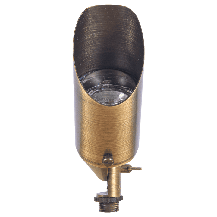 Outdoor Landscape Lighting LED 12V Low Voltage SPB04 4x/8x/12x Package Adjustable 12V Low Voltage LED Bullet Landscape Brass Spotlight Outdoor Lighting with MR16 5W 3000K Bulb