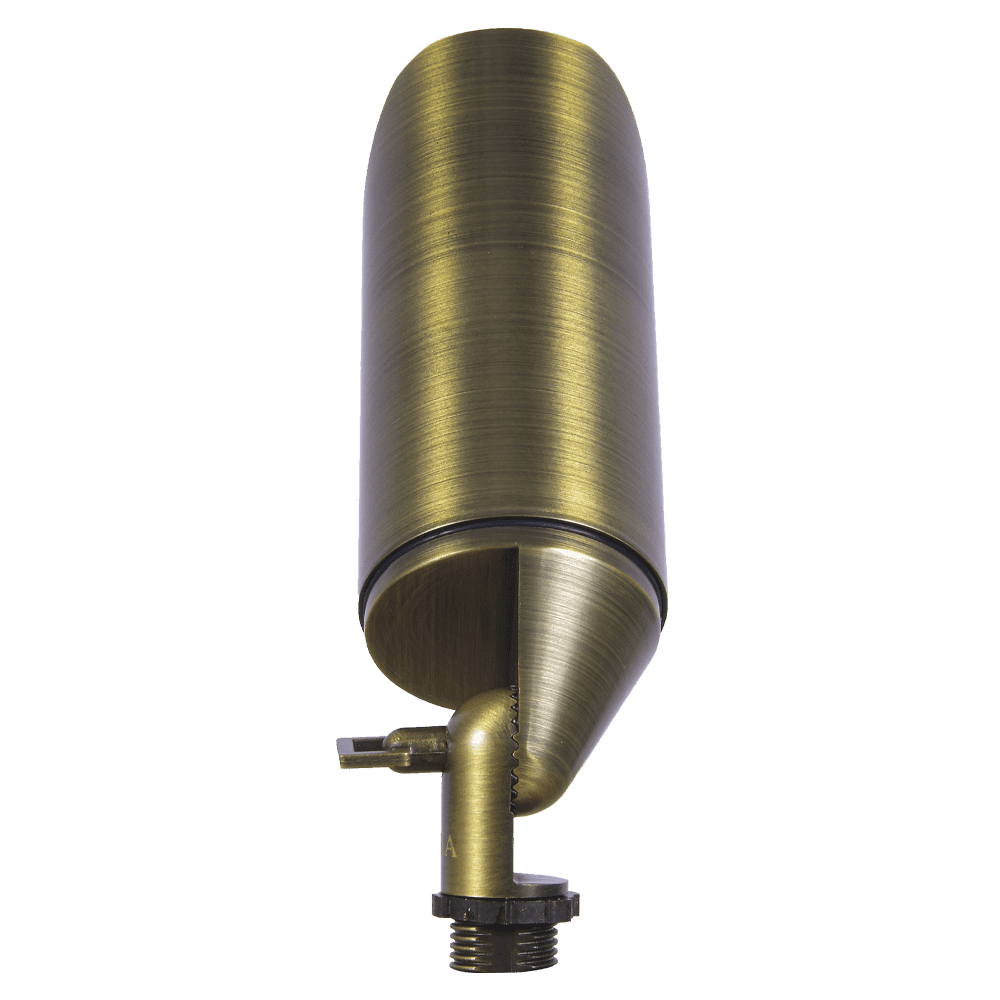 Outdoor Landscape Lighting LED 12V Low Voltage SPB12 Cast Brass Spotlight | 3W-12W 3000K Warm White Integrated LED 12V Low Voltage Landscape Light