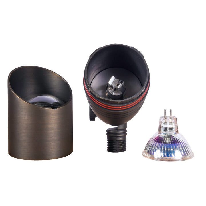 Outdoor Landscape Lighting LED 12V Low Voltage SPB06 Cast Brass 12V Low Voltage Spotlight | Outdoor LED Spotlight with MR16 Socket