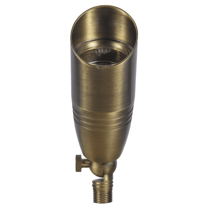 Outdoor Landscape Lighting LED 12V Low Voltage SPB06 Natural Brass Packages x12, x24, x36 12V Low Voltage LED Landscape Spotlight