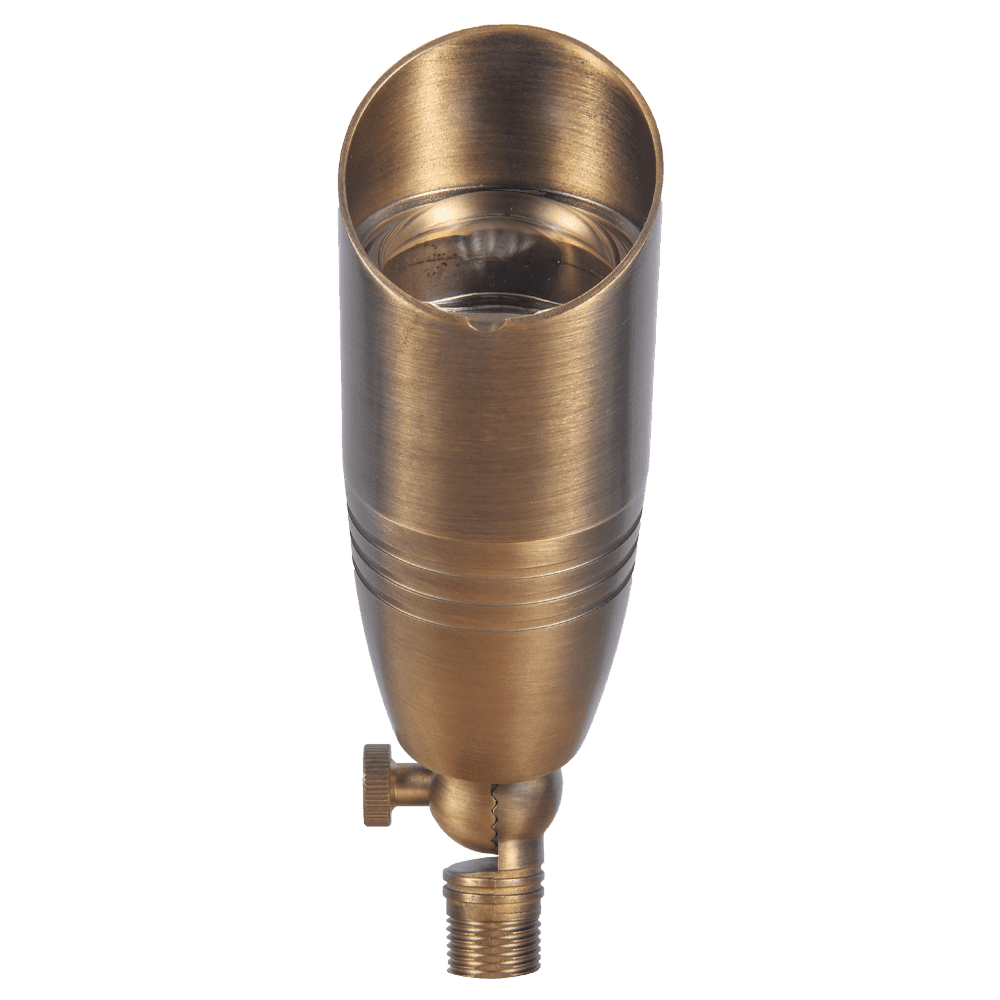 Outdoor Landscape Lighting LED 12V Low Voltage SPB06 4x/8x/12x Package 12V Low Voltage LED Outdoor Landscape Brass Spotlight with MR16 5W 3000K Bulb