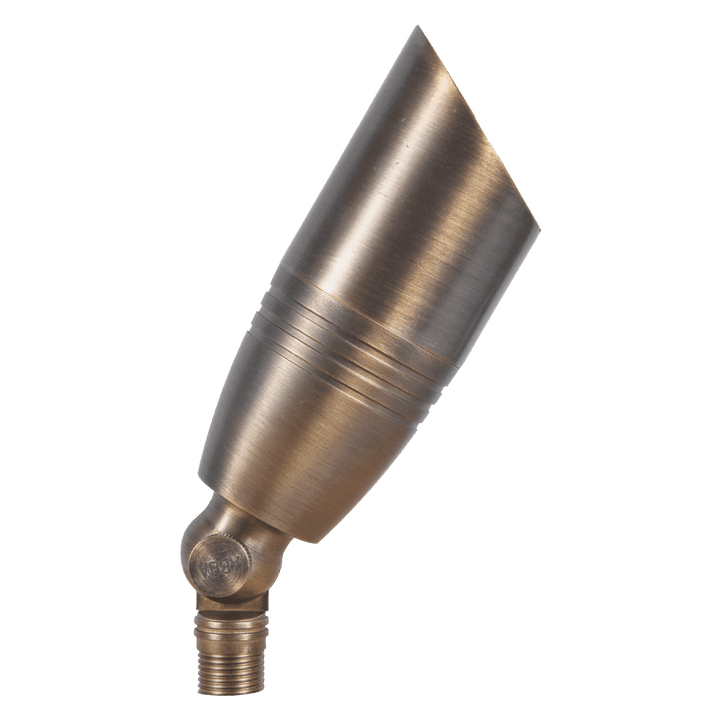 Outdoor Landscape Lighting LED 12V Low Voltage SPB06 4x/8x/12x Package 12V Low Voltage LED Outdoor Landscape Brass Spotlight with MR16 5W 3000K Bulb