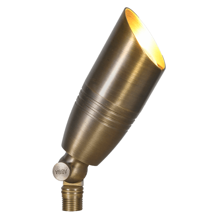 Outdoor Landscape Lighting LED 12V Low Voltage SPB06 4x/8x/12x Package 12V Low Voltage LED Outdoor Landscape Brass Spotlight with MR16 5W 3000K Bulb