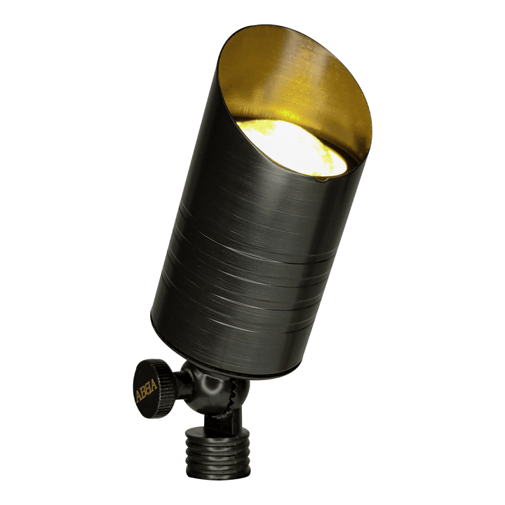 Outdoor Landscape Lighting LED 12V Low Voltage SPB09 4x/8x/12x Package 12V Low Voltage LED Outdoor Landscape Brass Spotlight with MR16 5W 3000K Bulb