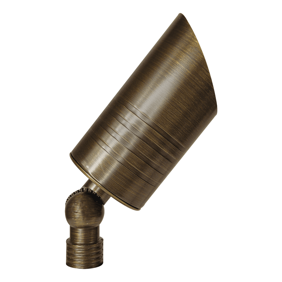 Outdoor Landscape Lighting LED 12V Low Voltage SPB09 4x/8x/12x Package 12V Low Voltage LED Outdoor Landscape Brass Spotlight with MR16 5W 3000K Bulb