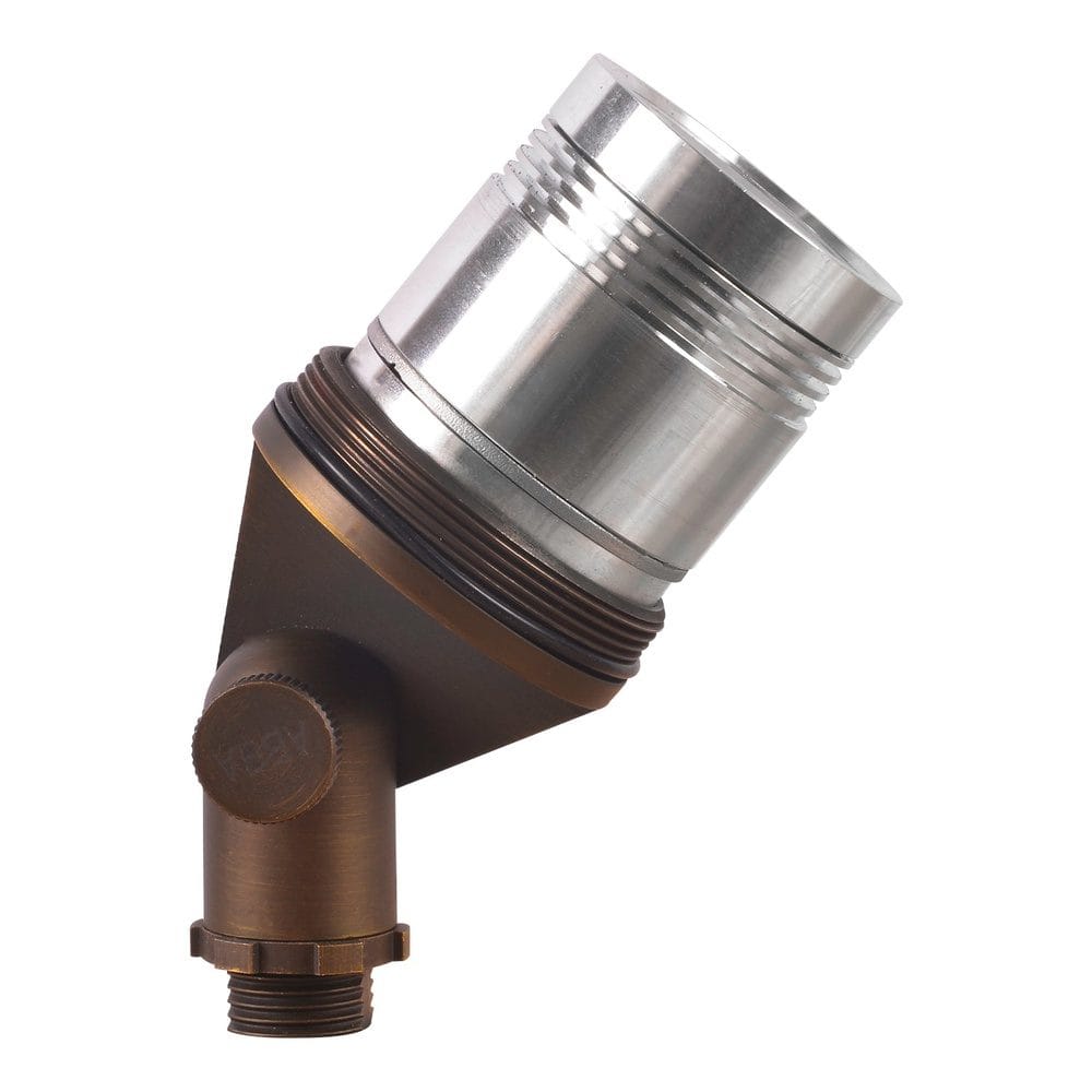Outdoor Landscape Lighting LED 12V Low Voltage SPB12 Cast Brass Spotlight | 3W-12W 3000K Warm White Integrated LED 12V Low Voltage Landscape Light