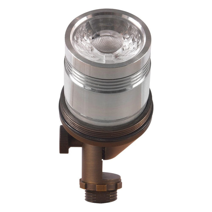 Outdoor Landscape Lighting LED 12V Low Voltage SPB12 Cast Brass Spotlight | 3W-12W 3000K Warm White Integrated LED 12V Low Voltage Landscape Light