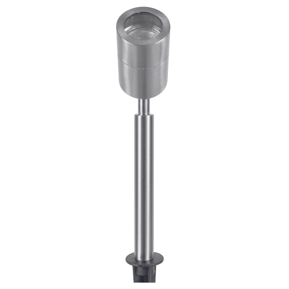 Outdoor Landscape Lighting LED 12V Low Voltage SPS02 4x/8x/12x Package 12V Low Voltage LED Stainless Steel Spotlight Adjustable Up Lighting Fixtures with 5W 3000K Bulb