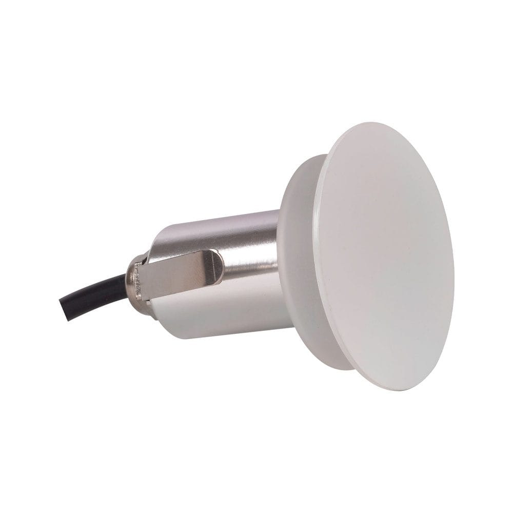 Outdoor Landscape Lighting LED 12V Low Voltage STA02 Stainless Steel Step Light | 3W 3000K Warm White Integrated LED 12V Low Voltage Landscape Light