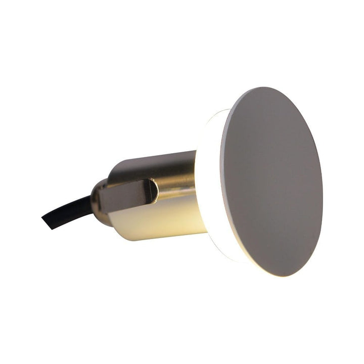 Outdoor Landscape Lighting LED 12V Low Voltage STA02 Stainless Steel Step Light | 3W 3000K Warm White Integrated LED 12V Low Voltage Landscape Light