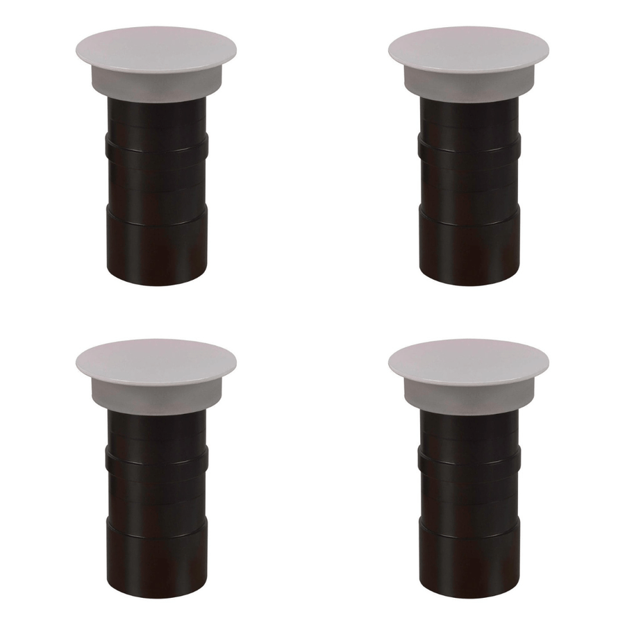 Outdoor Landscape Lighting LED 12V Low Voltage STA02 4x/8x/12x Package 3W 3000K Warm White Integrated LED 12V Low Voltage Round Aluminum Brick Paver Light Outdoor Step Light 4 Pack