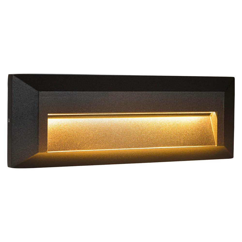 Outdoor Landscape Lighting LED 12V Low Voltage STA04 Cast Aluminum Step Light | 3+3W 3CCT Integrated LED 12V Low Voltage Landscape Light Black
