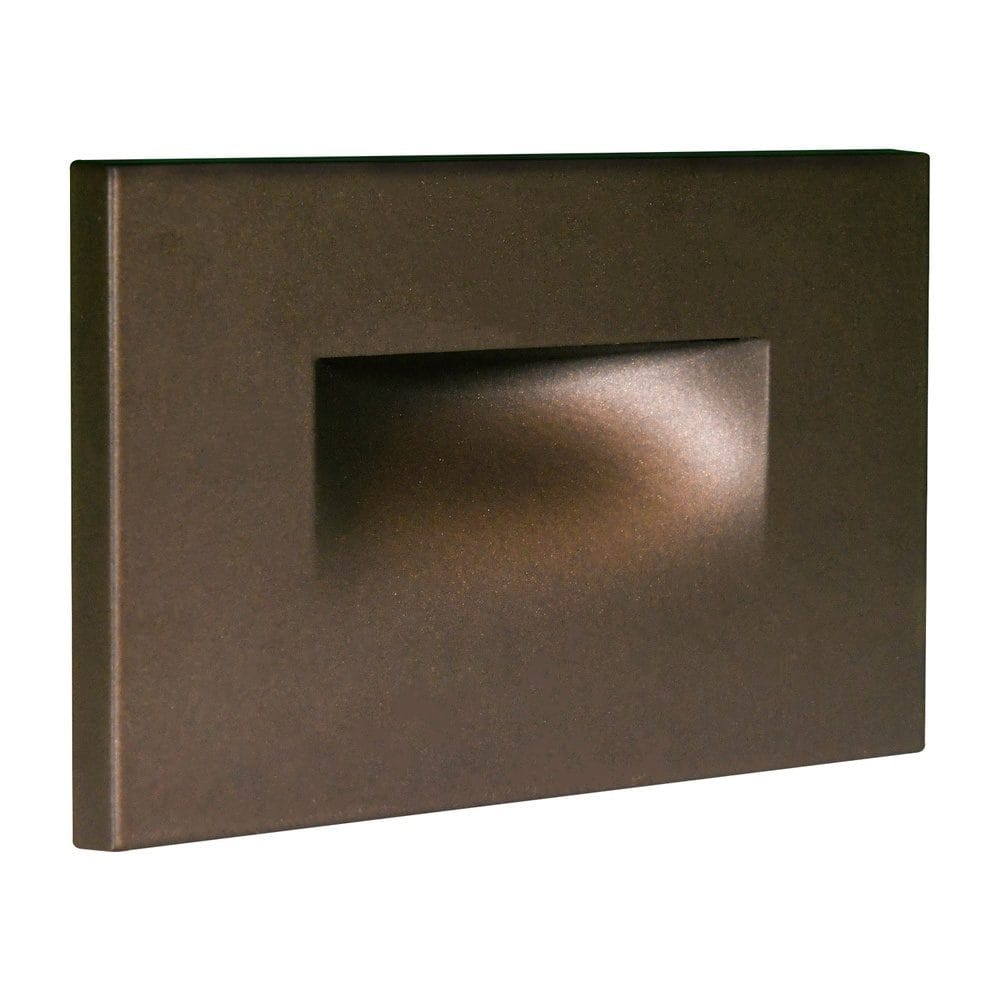 Outdoor Landscape Lighting LED 12V Low Voltage STA07 Cast Aluminum Step Light | 3W 3CCT Integrated LED 12V Low Voltage Landscape Light Dark Bronze