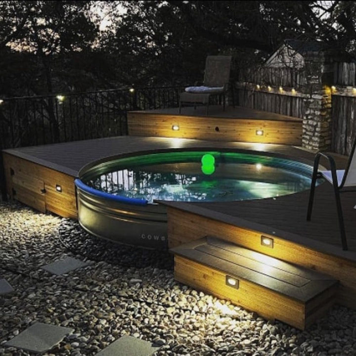 Outdoor Landscape Lighting LED 12V Low Voltage STA07 4x/8x/12x Package 3W 12V Low Voltage 3CCT Rectangular Waterproof Horizontal LED Aluminum Stairs Step Light Fixture
