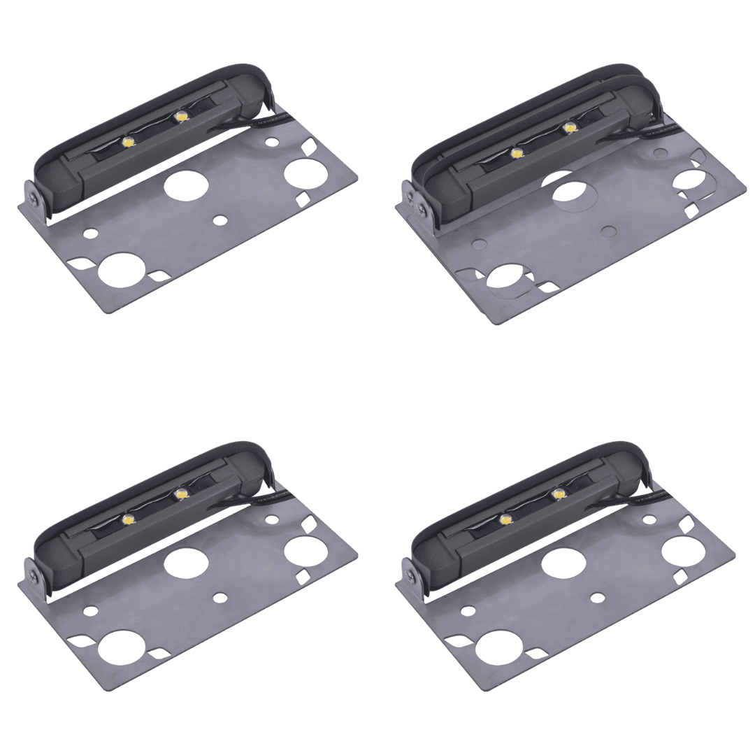 Outdoor Landscape Lighting LED 12V Low Voltage STB01 4x/8x/12x Package 1W 3000K Warm White Small 12V Low Voltage Aluminum 5" Hardscape Paver Light Retaining Wall LED Step Lighting 4 Pack