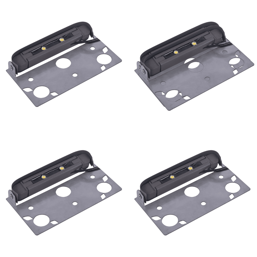 Outdoor Landscape Lighting LED 12V Low Voltage STB01 4x/8x/12x Package 1W 3000K Warm White Small 12V Low Voltage Aluminum 5" Hardscape Paver Light Retaining Wall LED Step Lighting 4 Pack
