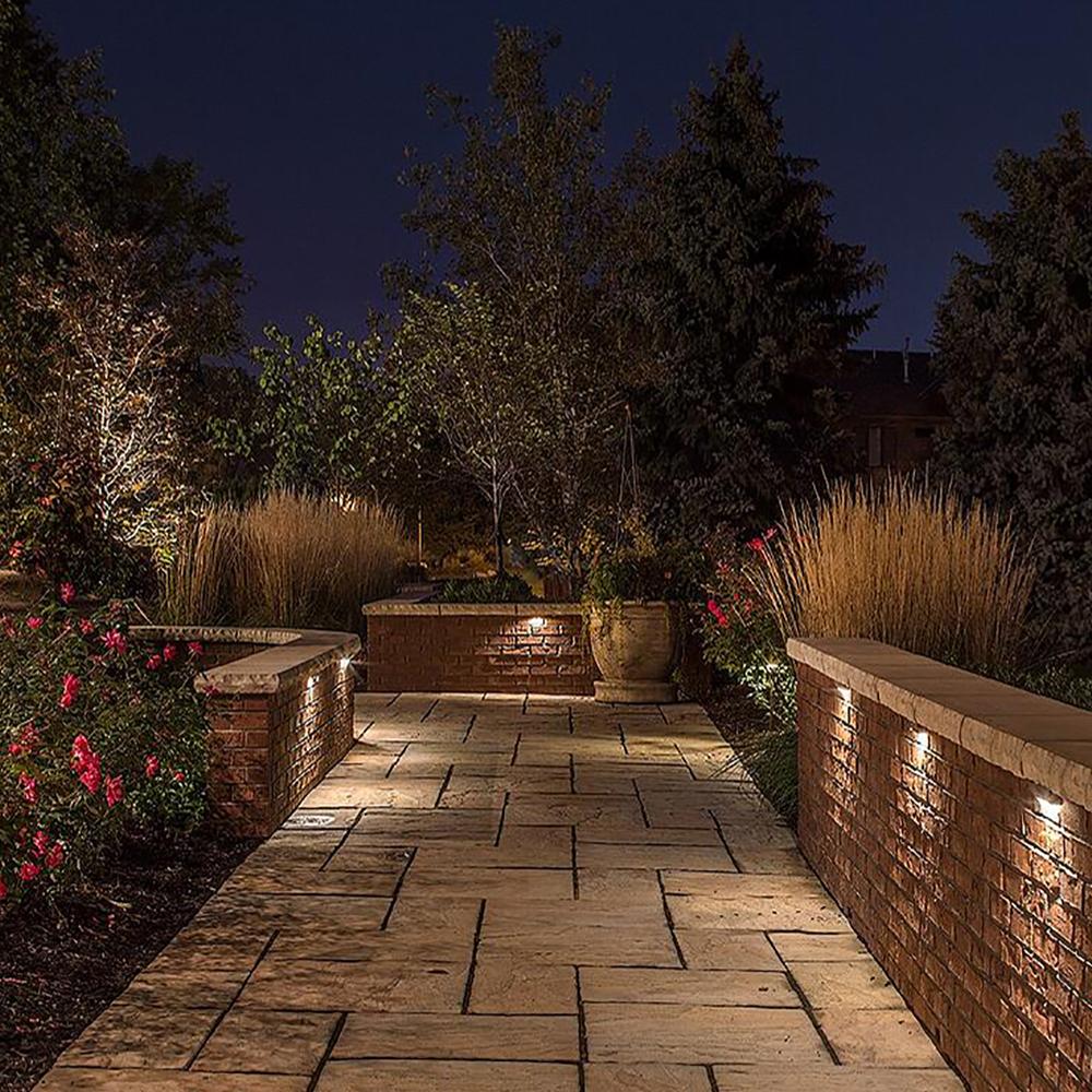 Outdoor Landscape Lighting LED 12V Low Voltage STB06 Cast Aluminum Hardscape Light | 3W 2700K or 3000K Warm White 13" Integrated LED 12V Low Voltage Landscape Light