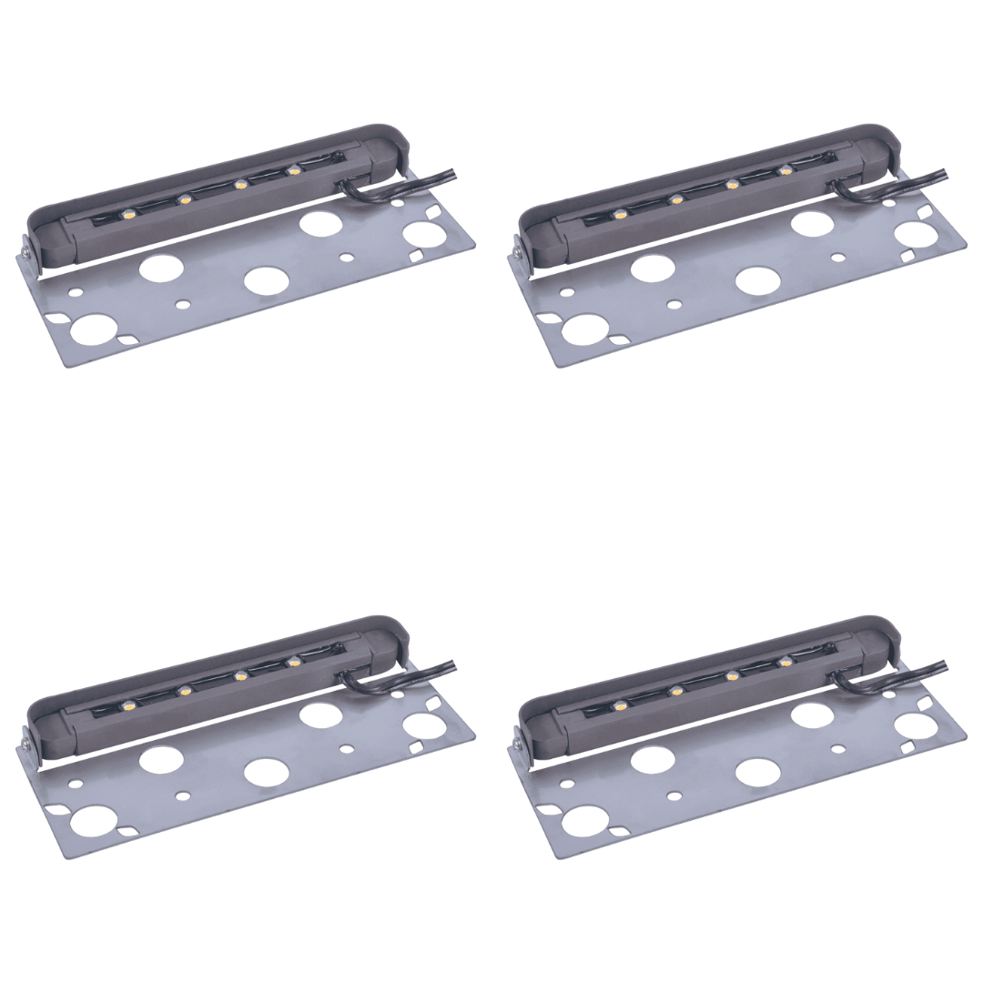Outdoor Landscape Lighting LED 12V Low Voltage STB05 4x/8x/12x Package 1.5W 12V Low Voltage Aluminum Hardscape Paver Light Retaining Wall LED Step Lighting 3000K 4 Pack