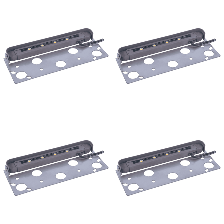 Outdoor Landscape Lighting LED 12V Low Voltage STB05 4x/8x/12x Package 1.5W 12V Low Voltage Aluminum Hardscape Paver Light Retaining Wall LED Step Lighting 3000K 4 Pack