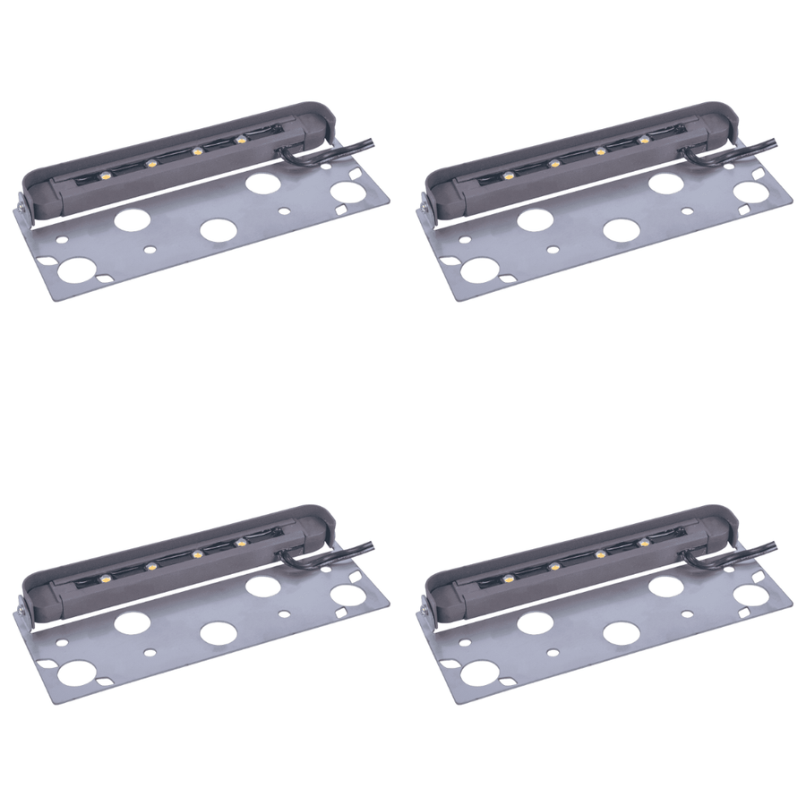 Outdoor Landscape Lighting LED 12V Low Voltage STB05 4x/8x/12x Package 1.5W 12V Low Voltage Aluminum Hardscape Paver Light Retaining Wall LED Step Lighting 3000K 4 Pack