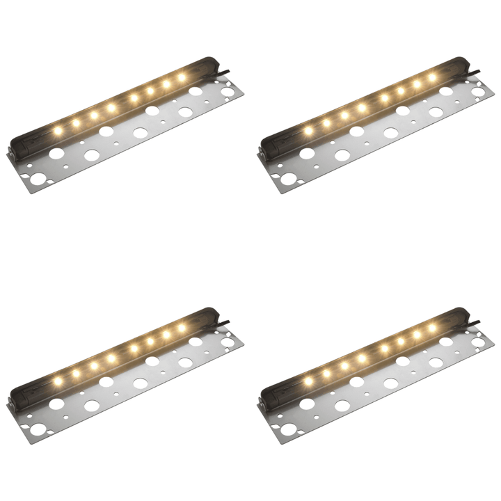 Outdoor Landscape Lighting LED 12V Low Voltage STB06 4x/8x/12x Package 3W 2700K or 3000K Warm White 12V Low Voltage Aluminum 13" Retaining Wall Step Lights LED Hardscape Paver Lighting 3000K 4 Pack