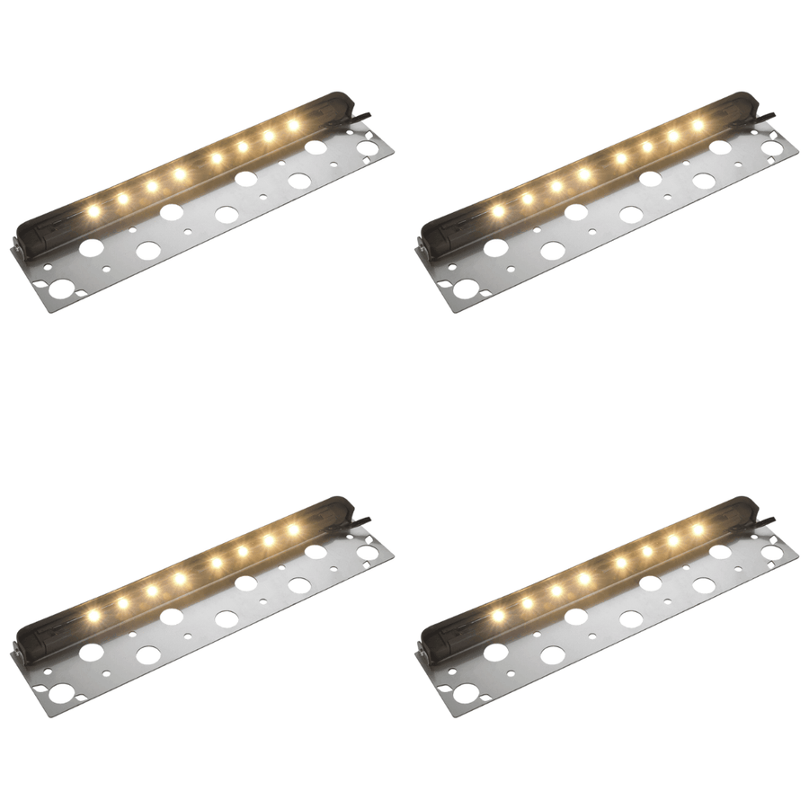 Outdoor Landscape Lighting LED 12V Low Voltage STB06 4x/8x/12x Package 3W 2700K or 3000K Warm White 12V Low Voltage Aluminum 13" Retaining Wall Step Lights LED Hardscape Paver Lighting 3000K 4 Pack