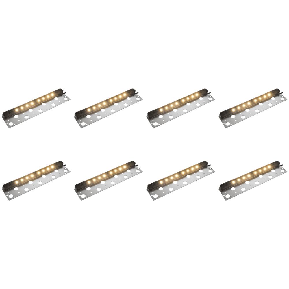 Outdoor Landscape Lighting LED 12V Low Voltage STB06 4x/8x/12x Package 3W 2700K or 3000K Warm White 12V Low Voltage Aluminum 13" Retaining Wall Step Lights LED Hardscape Paver Lighting 3000K 8 Pack