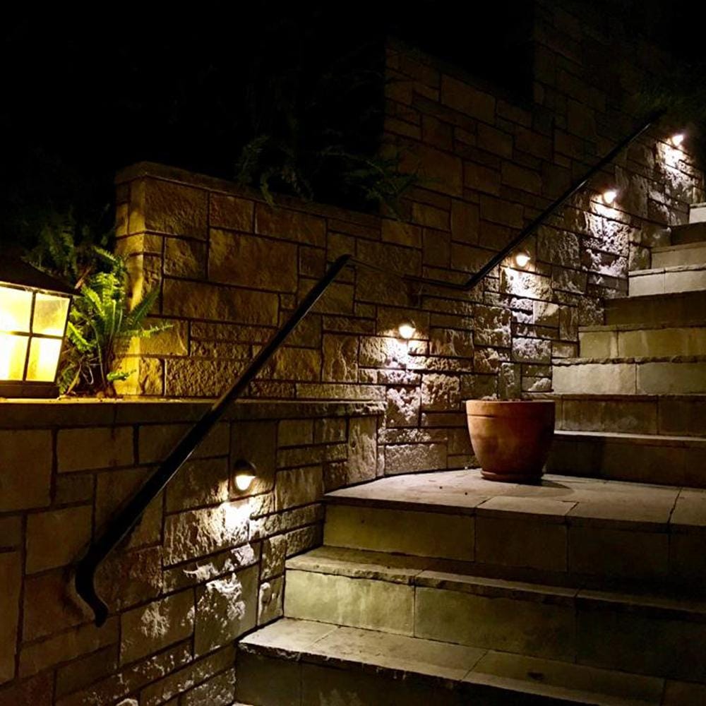 Outdoor Landscape Lighting LED 12V Low Voltage STB09 Cast Brass 3.42" Deck Light | Lamp Ready 12V Low Voltage Landscape Light