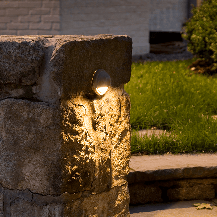Outdoor Landscape Lighting LED 12V Low Voltage STB09 Cast Brass 3.42" Deck Light | Lamp Ready 12V Low Voltage Landscape Light