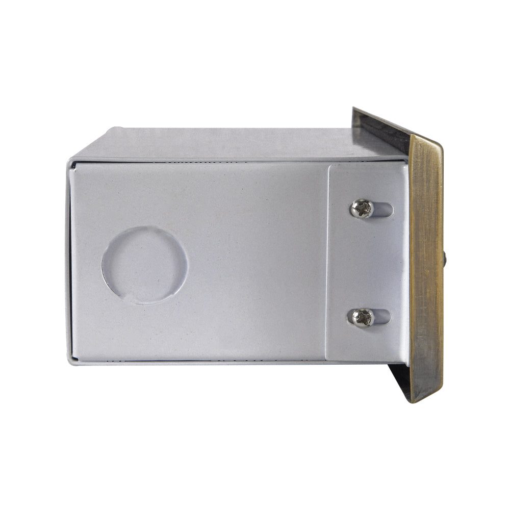 Outdoor Landscape Lighting LED 12V Low Voltage STB10 Cast Brass 9.5" Step Light | 4W 3000K Warm White Integrated LED 12V Low Voltage Landscape Light