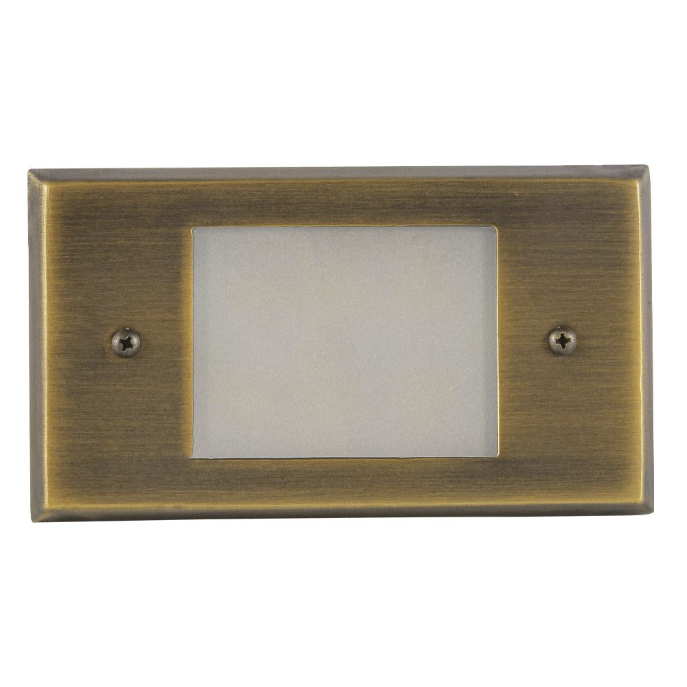 Outdoor Landscape Lighting LED 12V Low Voltage STB11 Cast Brass 5.5" Step Light | 1.5W 3000K Warm White Integrated LED 12V Low Voltage Landscape Light