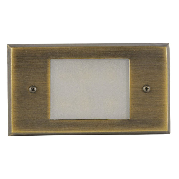 Outdoor Landscape Lighting LED 12V Low Voltage STB11 Cast Brass 5.5" Step Light | 1.5W 3000K Warm White Integrated LED 12V Low Voltage Landscape Light