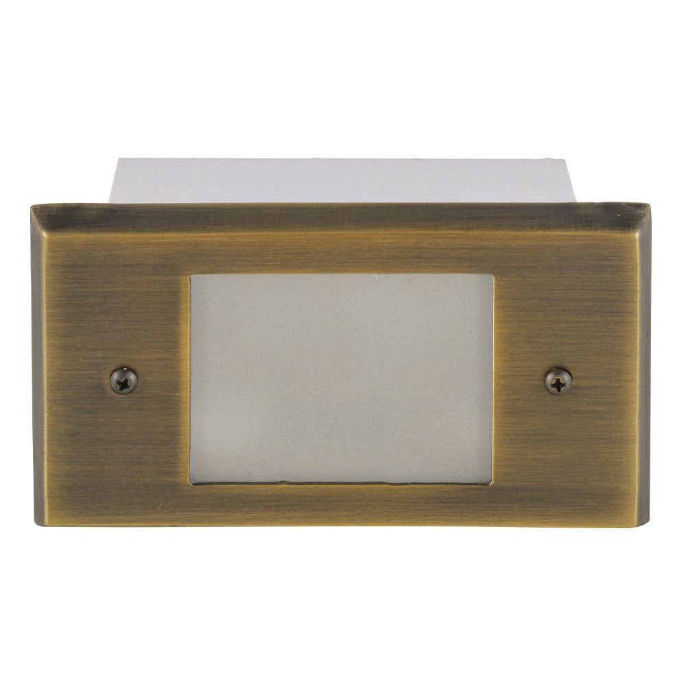 Outdoor Landscape Lighting LED 12V Low Voltage STB11 Cast Brass 5.5" Step Light | 1.5W 3000K Warm White Integrated LED 12V Low Voltage Landscape Light