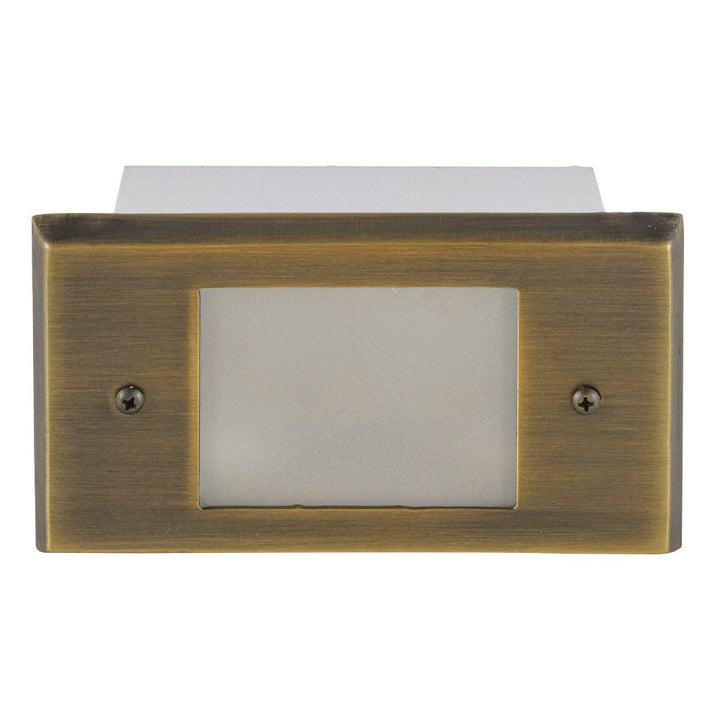 Outdoor Landscape Lighting LED 12V Low Voltage STB11 Cast Brass 5.5" Step Light | 1.5W 3000K Warm White Integrated LED 12V Low Voltage Landscape Light