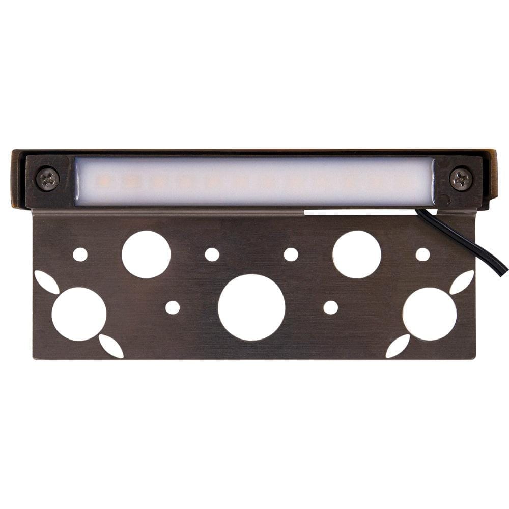 Outdoor Landscape Lighting LED 12V Low Voltage STB12 4x/8x/12x Package Brass LED 7" Retaining Wall Light 12V Low Voltage Hardscape Paver Lighting 3000K or 5000K