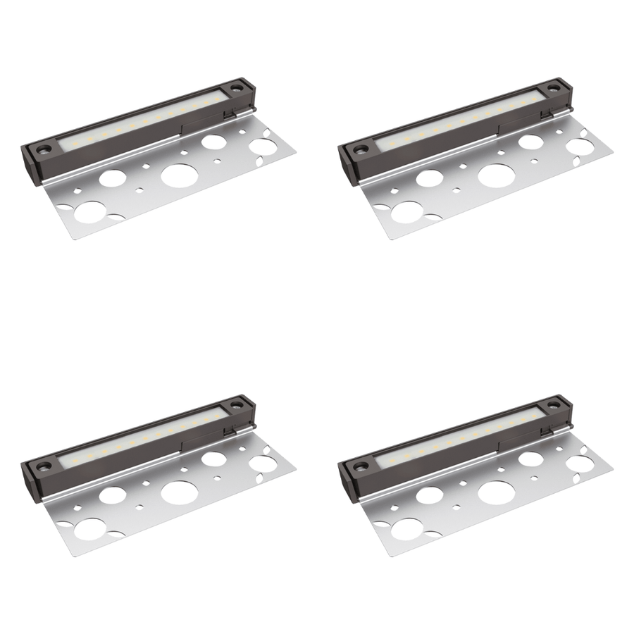 Outdoor Landscape Lighting LED 12V Low Voltage STB14 4x/8x/12x Package 3000K or 5000K Aluminum LED 7" Retaining Wall Light 12V Low Voltage Hardscape Paver Lighting 4 Pack