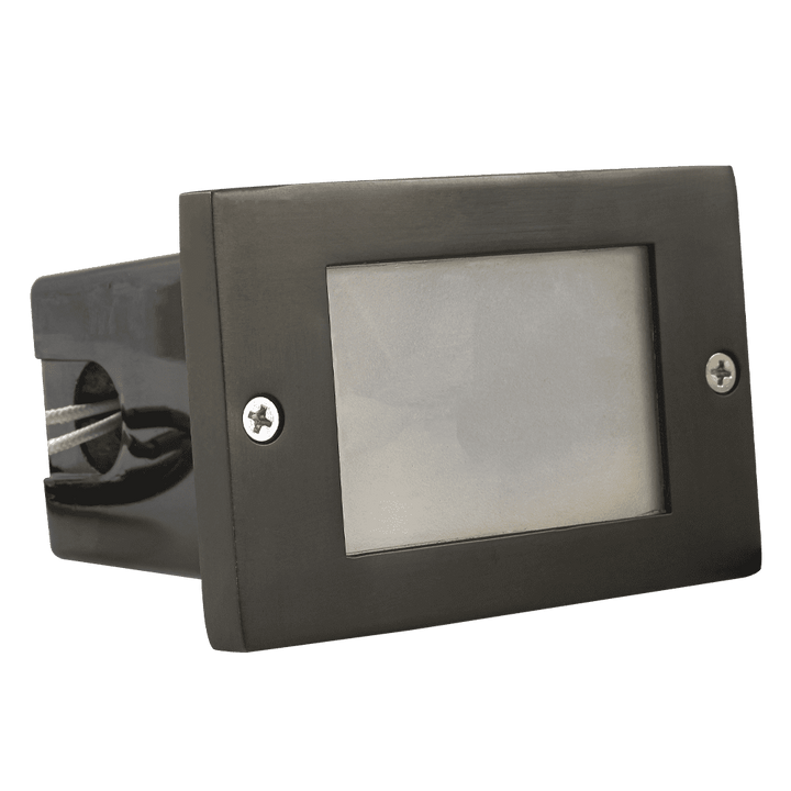 Outdoor Landscape Lighting LED 12V Low Voltage STB15 Cast Brass 4.5" Step Light | Lamp Ready 12V Low Voltage Landscape Light