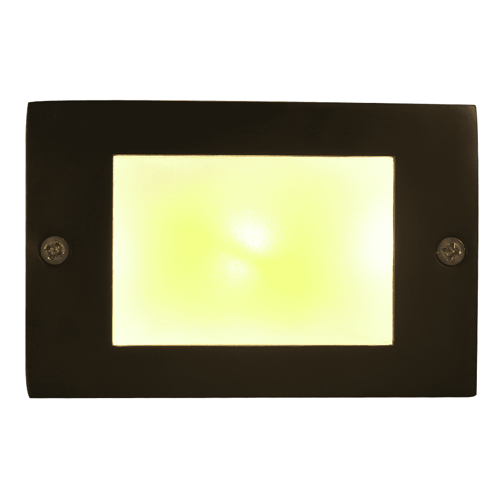 Outdoor Landscape Lighting LED 12V Low Voltage STB15 Cast Brass 4.5" Step Light | Lamp Ready 12V Low Voltage Landscape Light