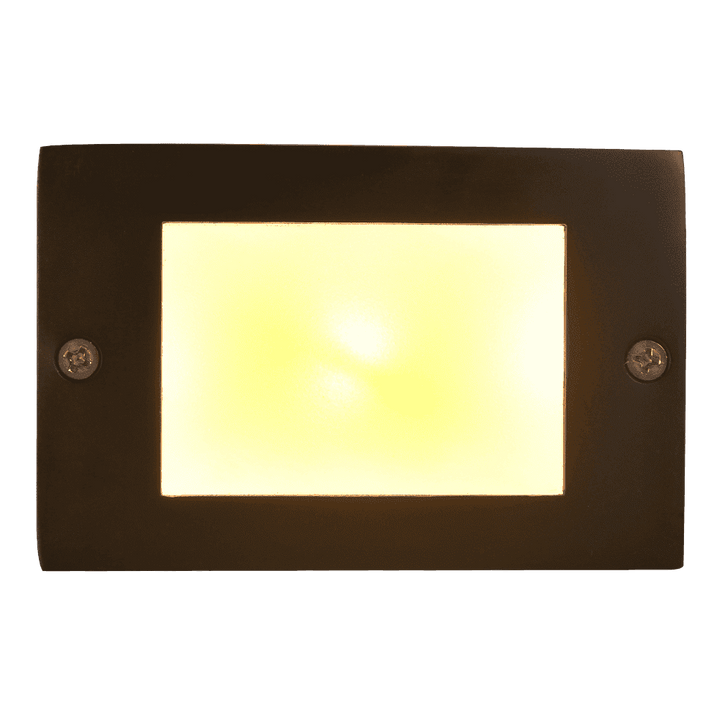 Outdoor Landscape Lighting LED 12V Low Voltage STB15 4x/8x/12x Package Horizontal Waterproof LED Brass 4.5" Brick Lights Outdoor Edge Step Light 12V Low Voltage 3W 3000K Bulb