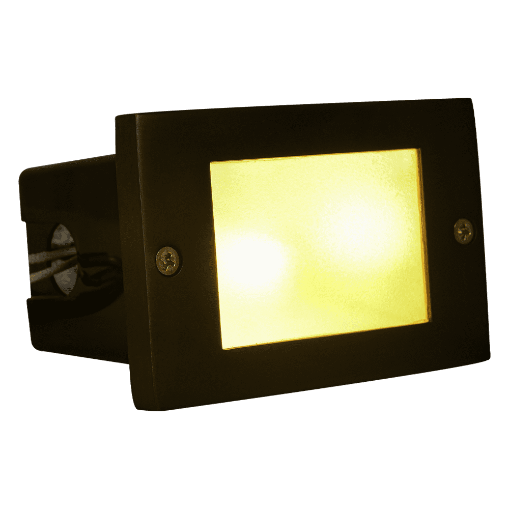 Outdoor Landscape Lighting LED 12V Low Voltage STB15 Cast Brass 4.5" Step Light | Lamp Ready 12V Low Voltage Landscape Light
