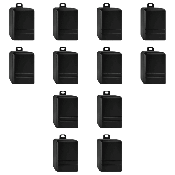 Outdoor Landscape Lighting LED 12V Low Voltage STB19 4x/8x/12x Package LED Cast Brass Deck Step Light Surface Mount 12V Low Voltage Landscape Lighting Black 12 Pack