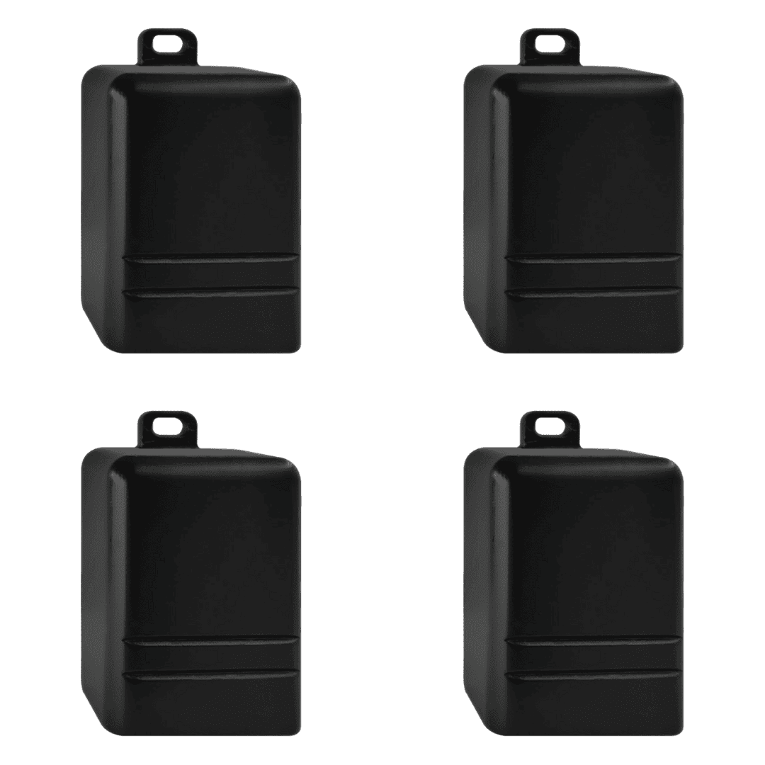 Outdoor Landscape Lighting LED 12V Low Voltage STB19 4x/8x/12x Package LED Cast Brass Deck Step Light Surface Mount 12V Low Voltage Landscape Lighting Black 4 Pack