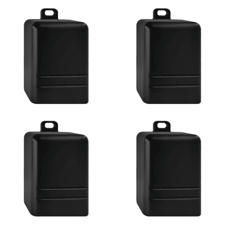 Outdoor Landscape Lighting LED 12V Low Voltage STB19 4x/8x/12x Package LED Cast Brass Deck Step Light Surface Mount 12V Low Voltage Landscape Lighting Black 4 Pack