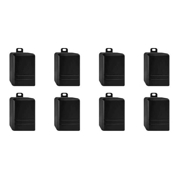 Outdoor Landscape Lighting LED 12V Low Voltage STB19 4x/8x/12x Package LED Cast Brass Deck Step Light Surface Mount 12V Low Voltage Landscape Lighting Black 8 Pack