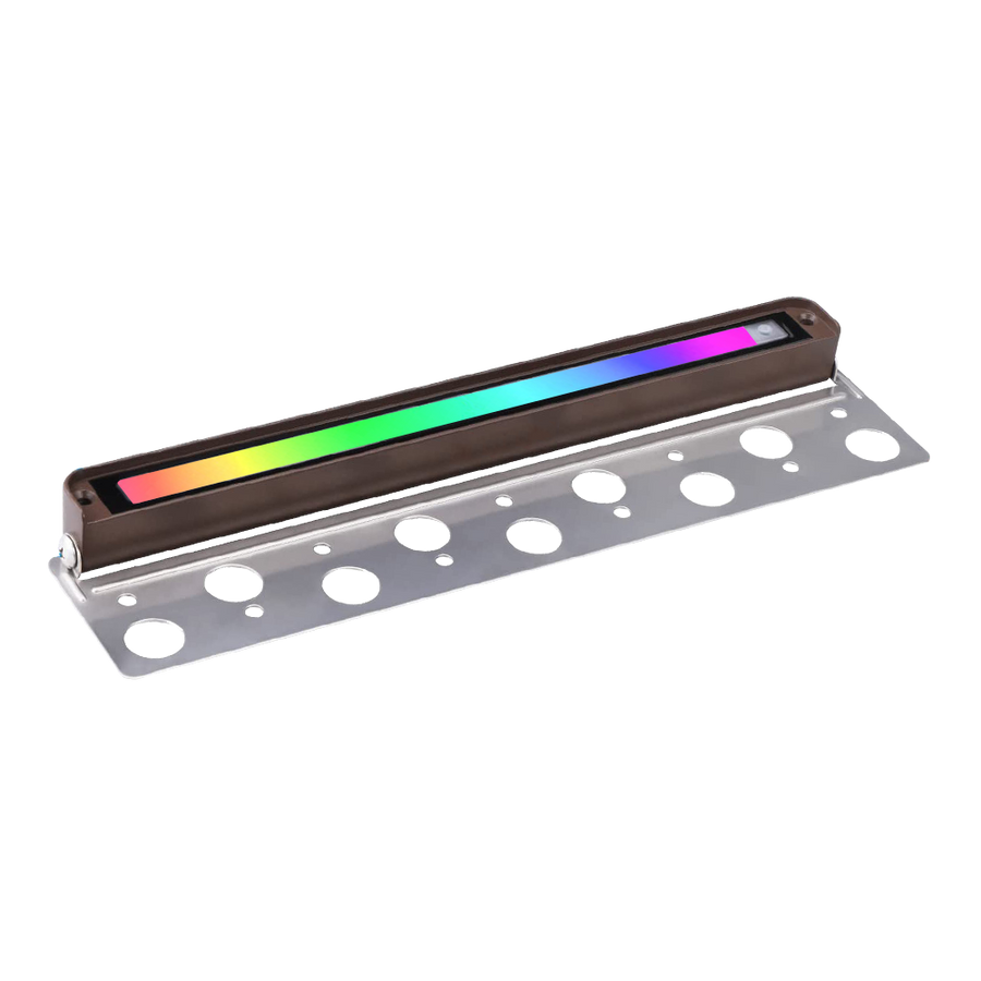 Outdoor Landscape Lighting LED 12V Low Voltage STBR06 12 Inch 5W RGBW LED Retaining Wall Lights, Aluminum Hardscape Color Changing 12V-24V Low Voltage Landscape Lights