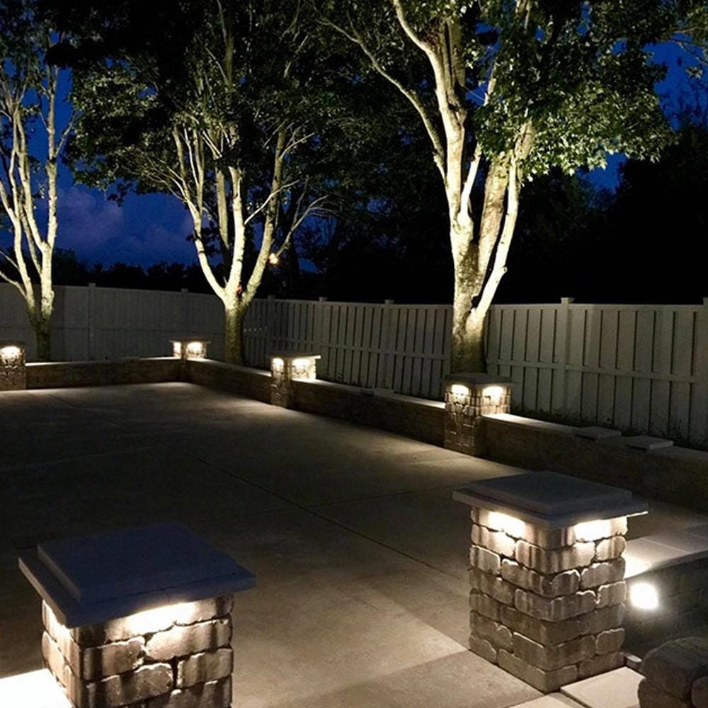 Outdoor Landscape Lighting LED 12V Low Voltage STB01 Cast Aluminum 5" Hardscape Light | 1W 3000K Warm White Integrated LED 12V Low Voltage Landscape Light